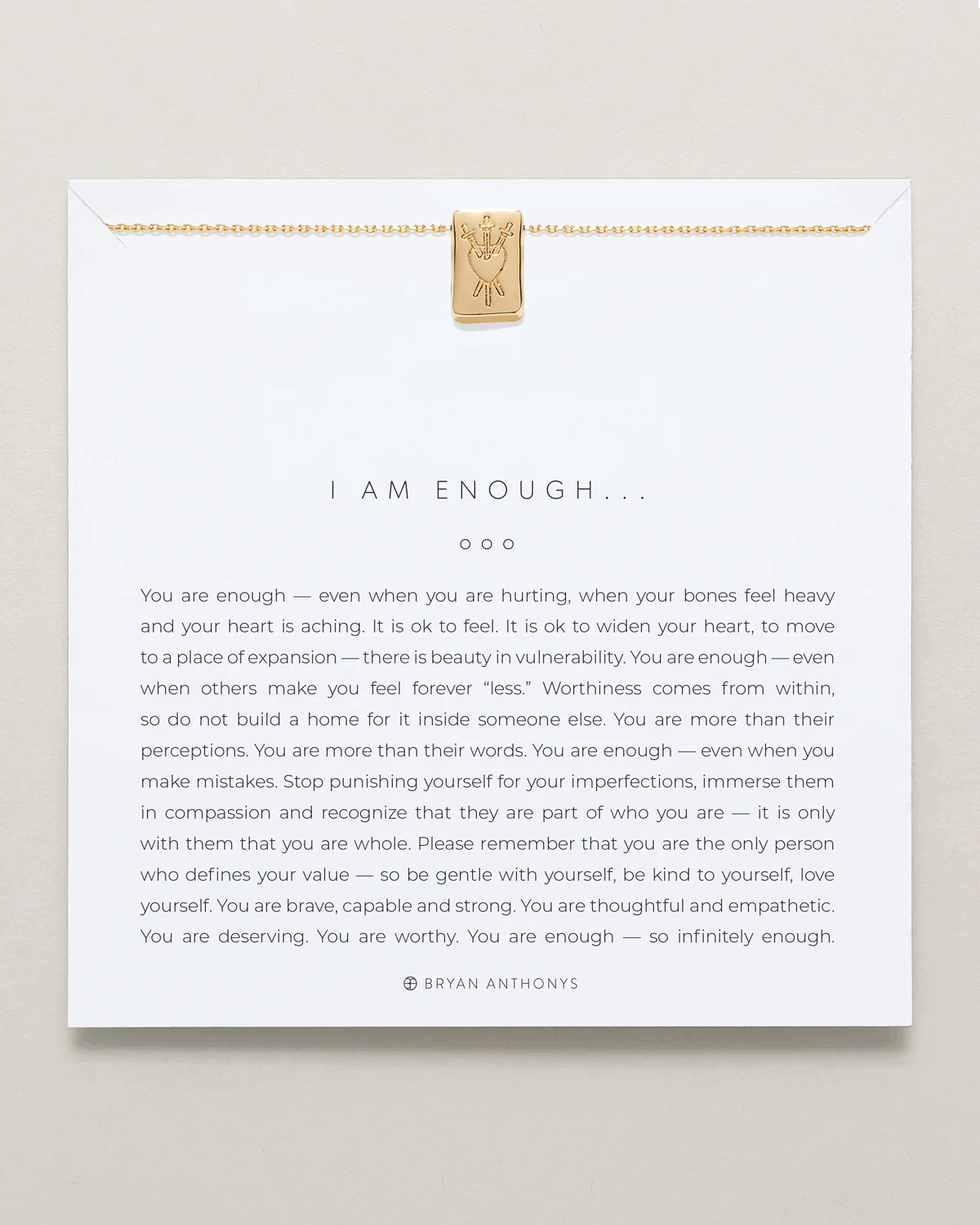 I Am Enough Icon Necklace