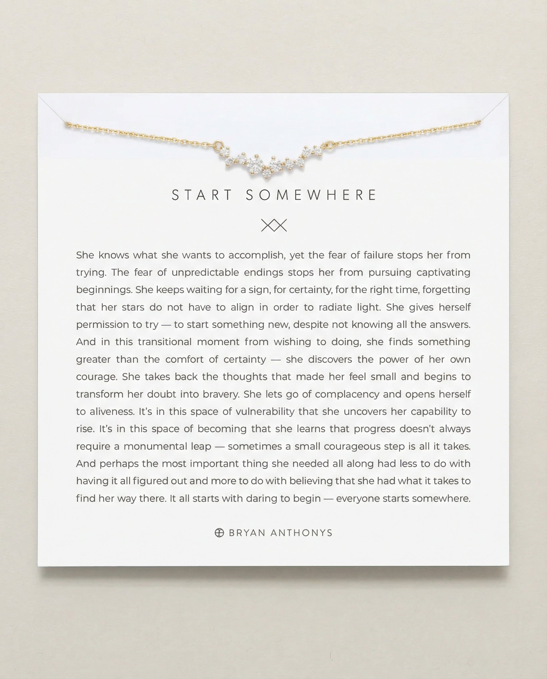 Start Somewhere Necklace