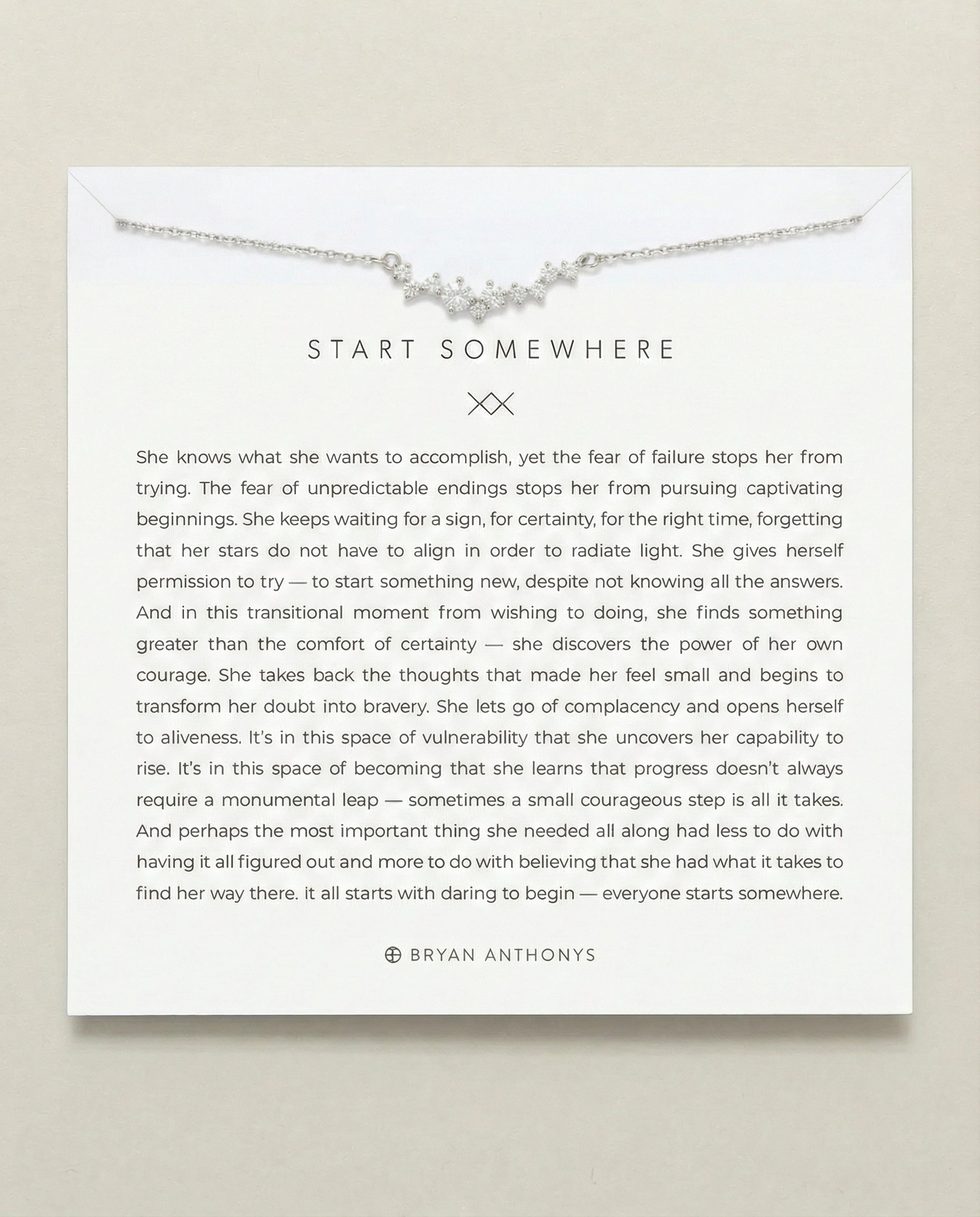 Start Somewhere Necklace