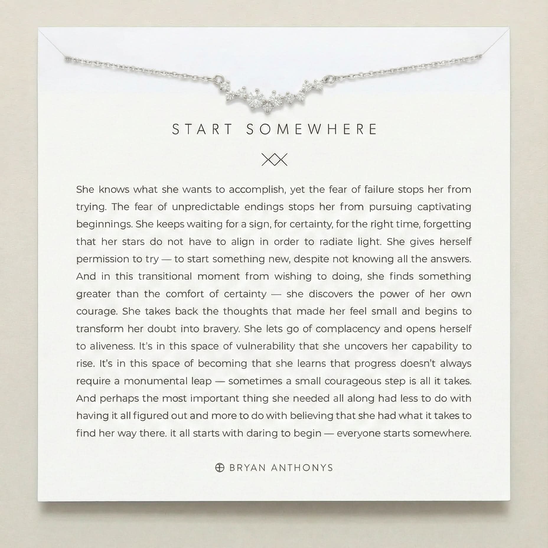 Start Somewhere Necklace