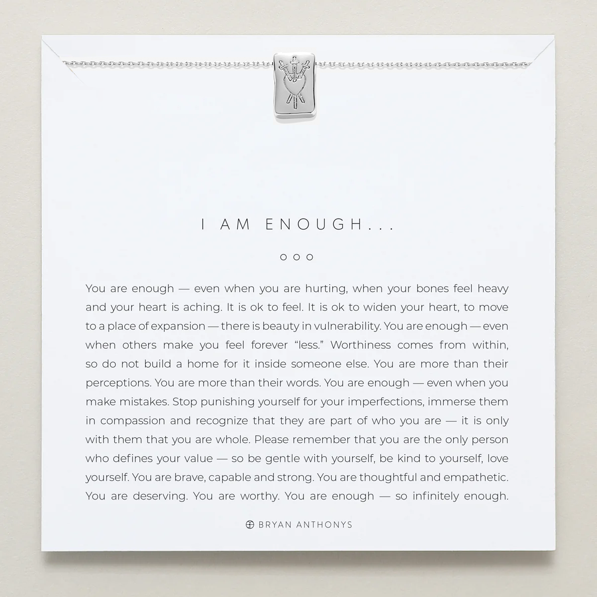 I Am Enough Icon Necklace