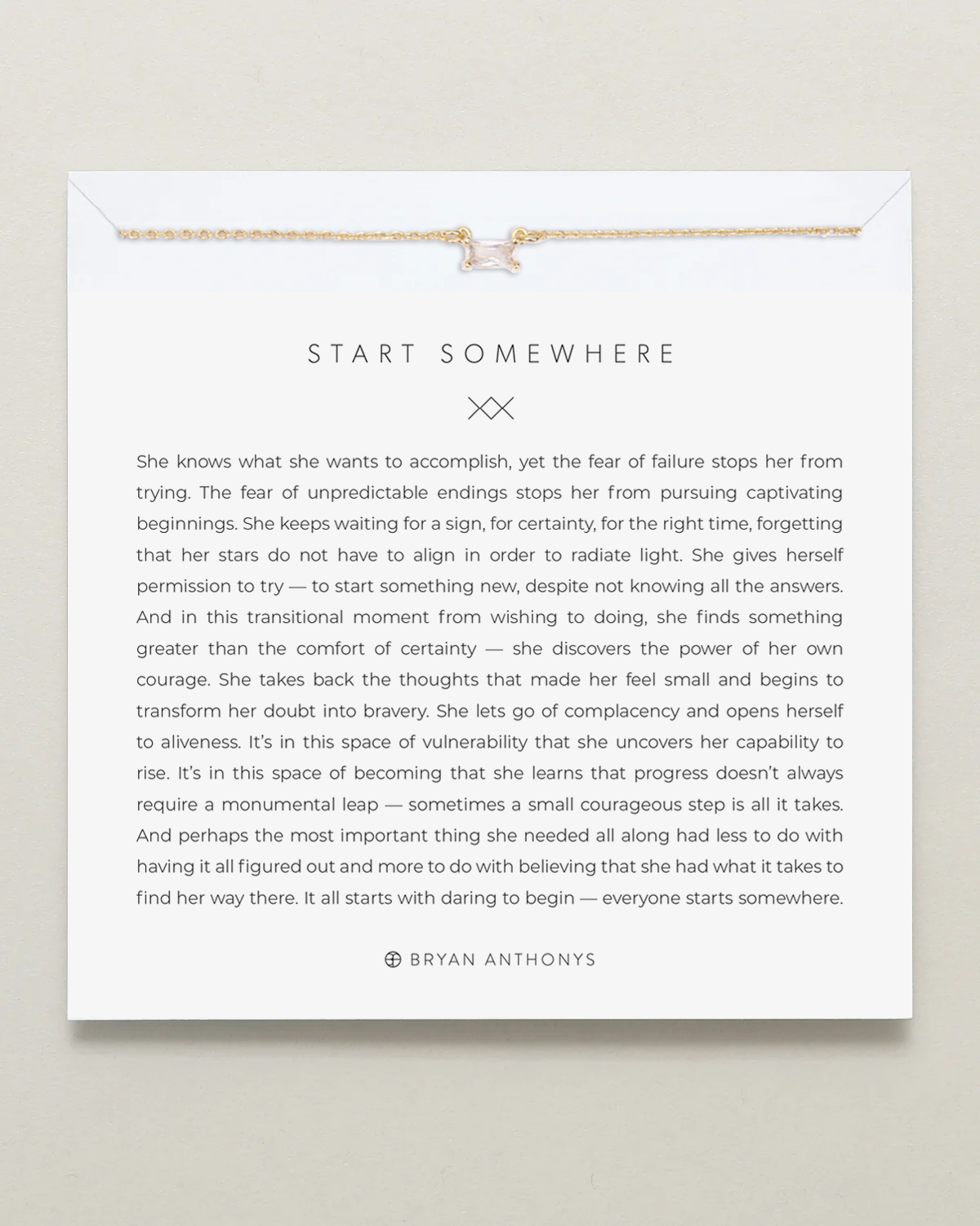 Start Somewhere Necklace