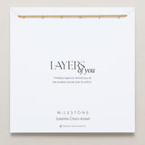 Bryan Anthonys Layers of You Milestone Gold Satellite Chain Anklet On Card