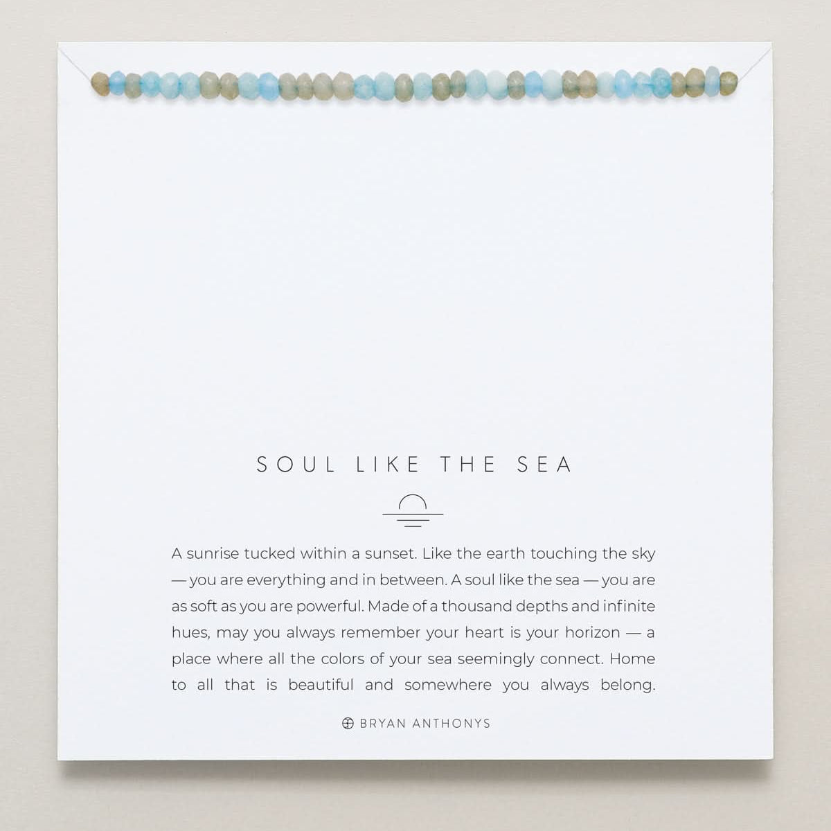 Bryan Anthonys Soul Like The Sea Ocean Bracelet On Card
