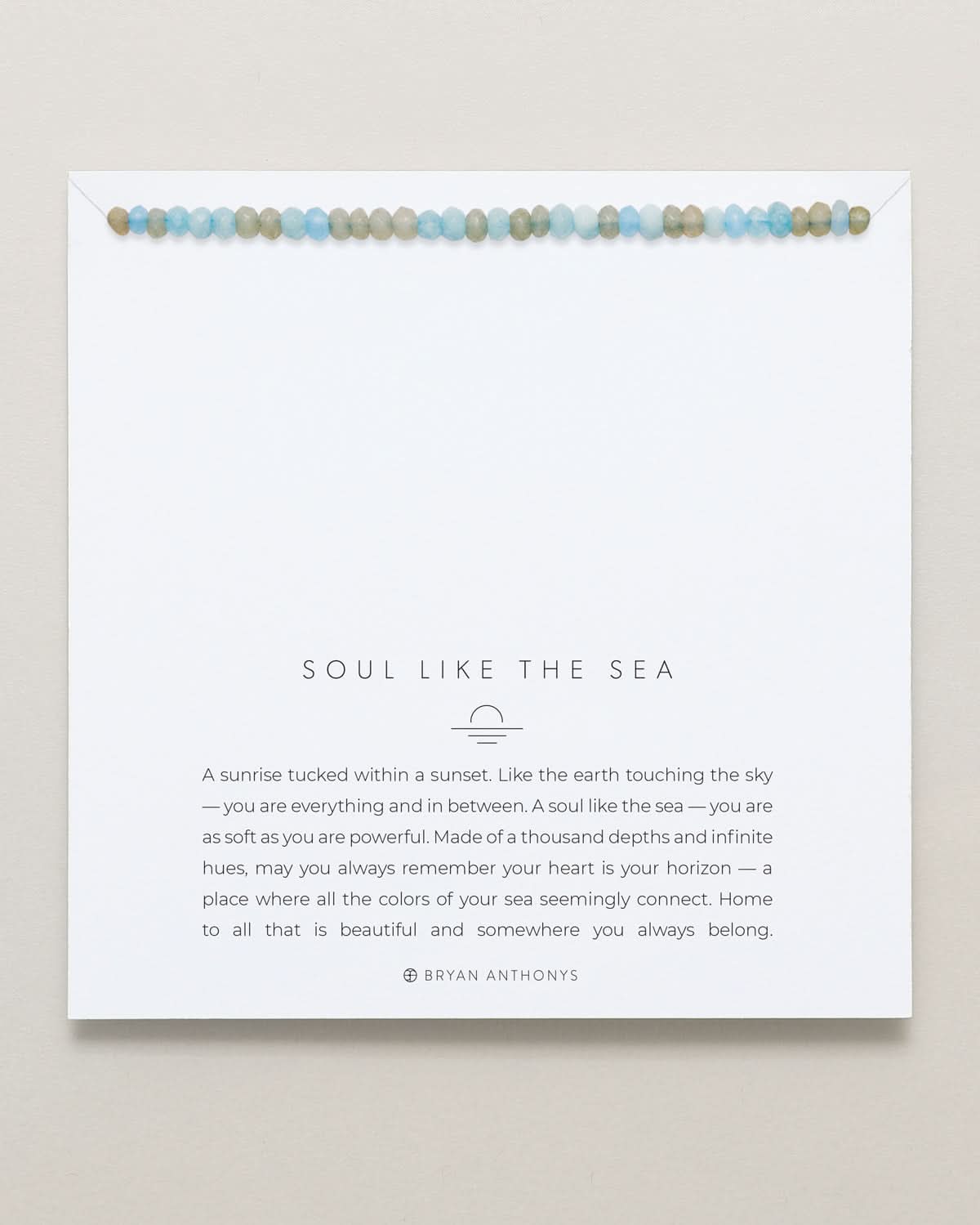 Bryan Anthonys Soul Like The Sea Ocean Bracelet On Card