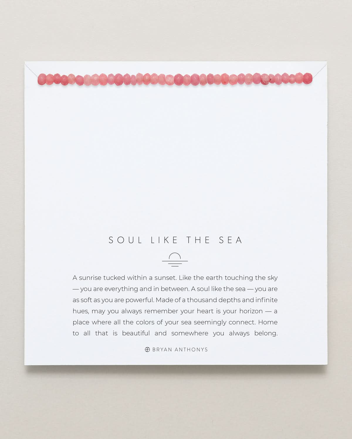 Bryan Anthonys Soul Like The Sea Seashell Bracelet On Card