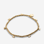 Move Mountains Beaded Icon Bracelet in Gold