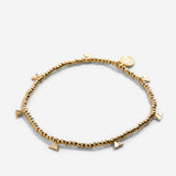 Move Mountains Beaded Icon Bracelet in Gold
