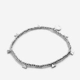 Move Mountains Beaded Icon Bracelet in Silver