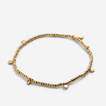 Squad Beaded Icon Bracelet Gold