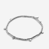 Squad Beaded Icon Bracelet Silver