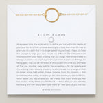 Bryan Anthonys Begin Again Bracelet On Card In Gold