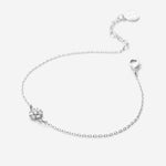 Bryan Anthonys Bloom Silver Clear Dainty Bracelet Macro