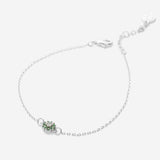 Bryan Anthonys Bloom Green Silver  Dainty Bracelet Macro