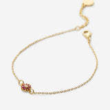 Bryan Anthonys Bloom Gold Hot Pink Dainty Bracelet Macro