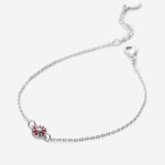 Bryan Anthonys Bloom Silver Hot Pink Dainty Bracelet Macro