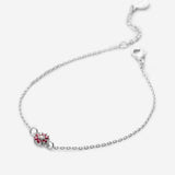 Bryan Anthonys Bloom Silver Hot Pink Dainty Bracelet Macro