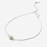 Bryan Anthonys Bloom Silver Yellow Dainty Bracelet Macro