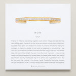 Bryan Anthonys Mom Baguette Cuff Gold On Card