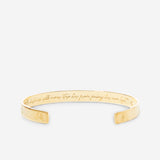 Bryan Anthonys Overcome Gold Engraved Cuff Back Macro