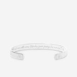 Bryan Anthonys Overcome Silver Engraved Cuff Back Macro