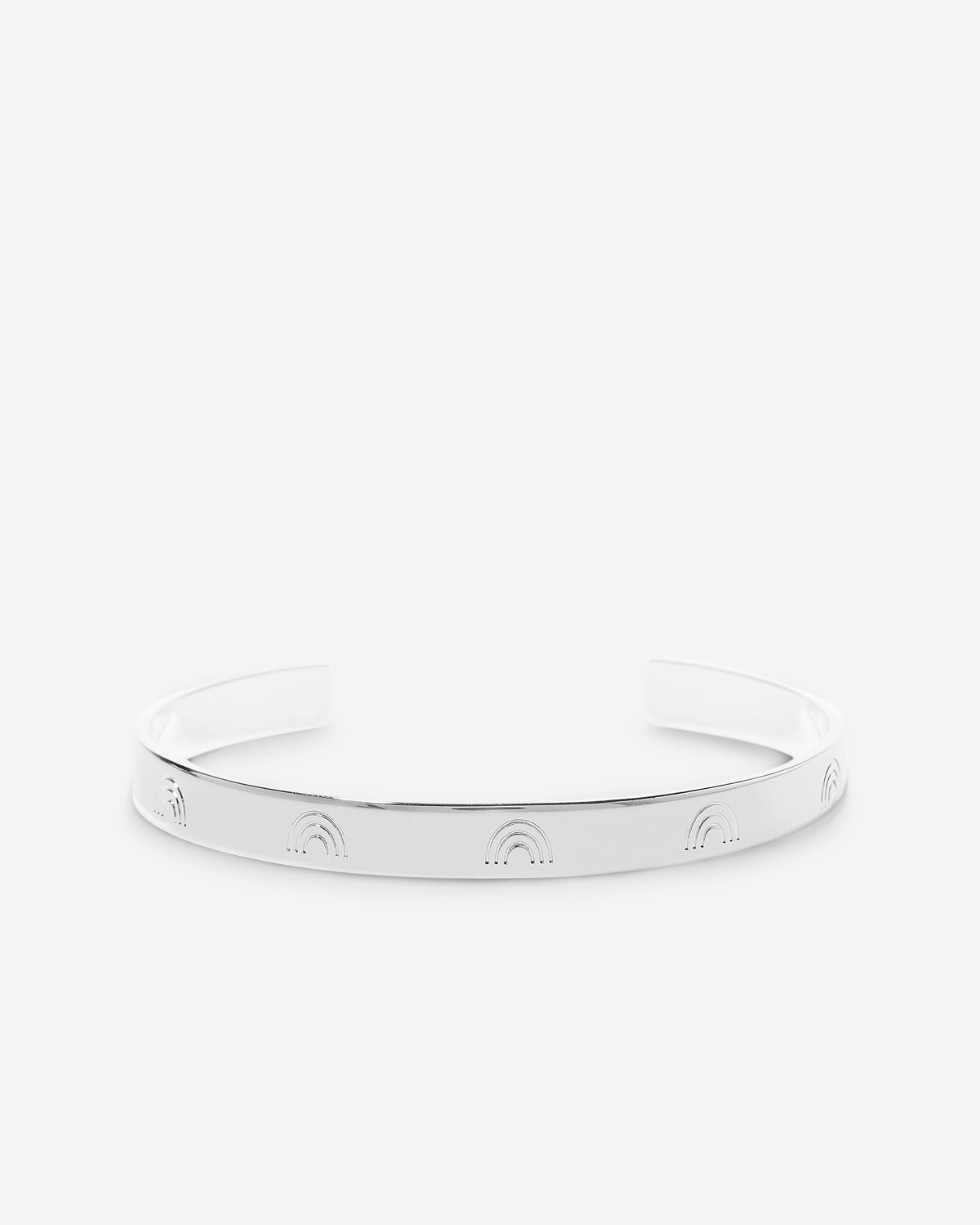 Bryan Anthonys Overcome Silver Engraved Cuff Front Macro