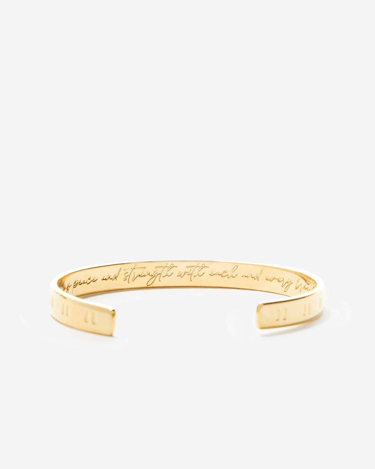 Bryan Anthonys Pause Engraved Cuff Inside Gold