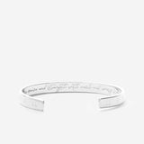 Bryan Anthonys Pause Engraved Cuff Inside Silver