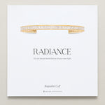 Bryan Anthonys Radiance Collection Baguette Cuff Gold On Card