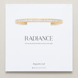 Bryan Anthonys Radiance Collection Baguette Cuff Gold On Card