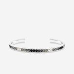 Bryan Anthonys Eclipse Pave Bangle in Silver Front Side
