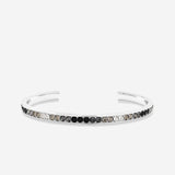 Bryan Anthonys Eclipse Pave Bangle in Silver Front Side