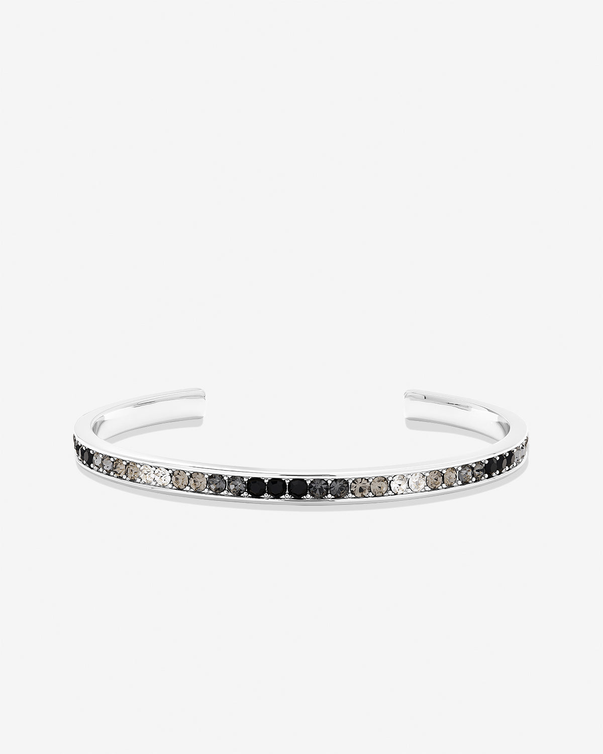 Bryan Anthonys Eclipse Pave Bangle in Silver Front Side
