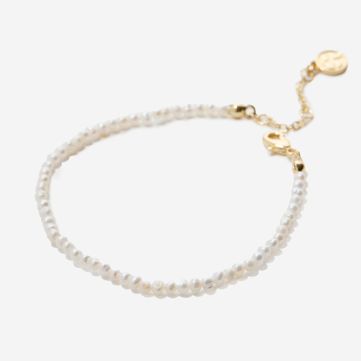 Bryan Anthonys Grit Seed Pearl Bracelet Macro Gold