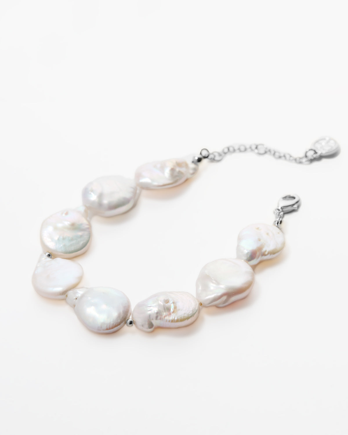 Bryan Anthonys Grit Pearl Statement Bracelet Silver Macro