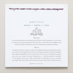 Bryan Anthonys Amethyst Healing Stone Silver Beaded Bracelet On Card