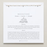 Bryan Anthonys Moonstone Healing Stone Silver Beaded Bracelet On Card