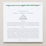 Bryan Anthonys Turquoise Healing Stone Gold Beaded Bracelet On Card