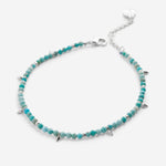 Bryan Anthonys Turquoise Healing Stone Silver Beaded Bracelet Macro