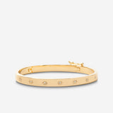 Bryan Anthonys Strength Gold Hinged Bracelet with Crystals Macro