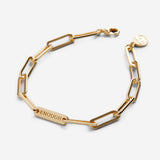 Bryan Anthonys I Am Enough Gold Paperclip Chain Bracelet Macro