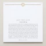 Bryan Anthonys Just For Luck Clover Gold Bracelet On Card