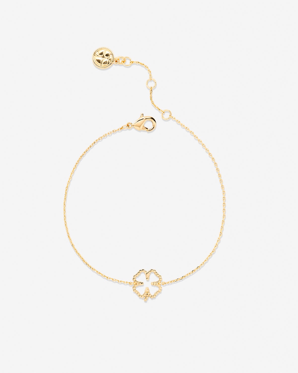 Bryan Anthonys Just for Luck Clover Bracelet Gold