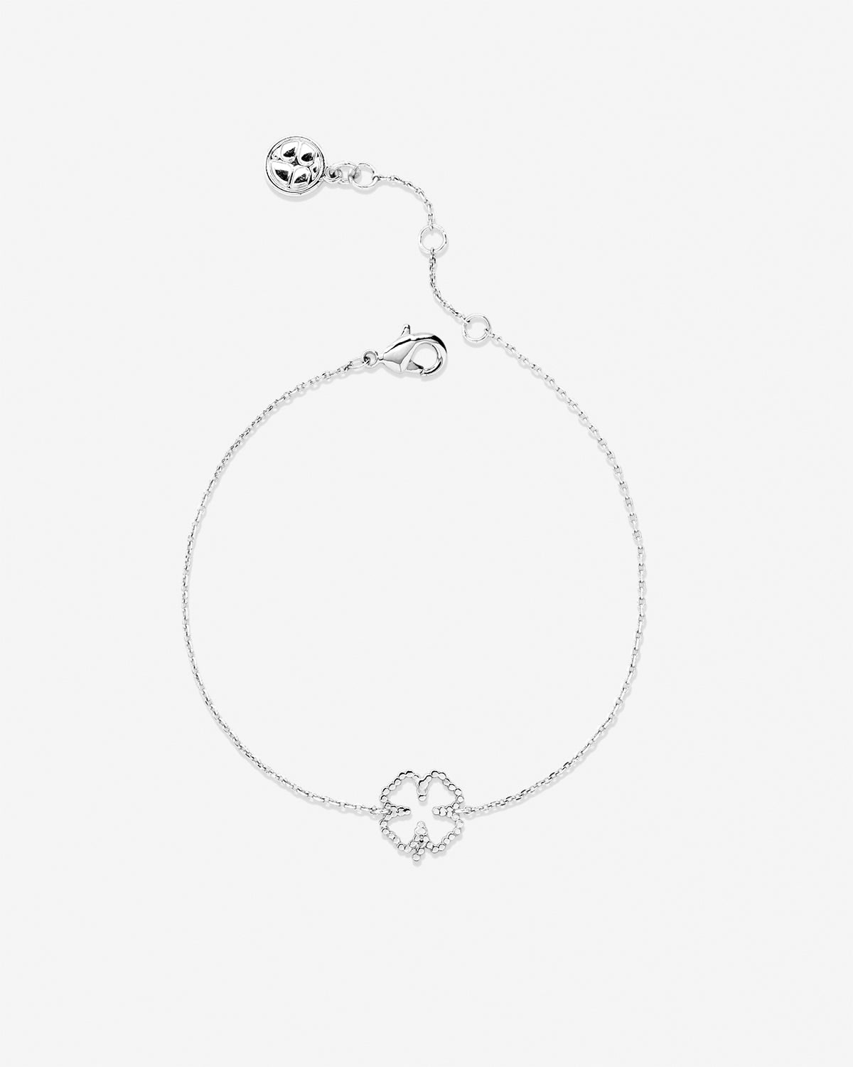Bryan Anthonys Just for Luck Clover Bracelet Silver