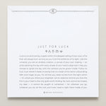 Bryan Anthonys Just For Luck Silver Evil Eye Bracelet On Card