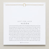 Bryan Anthonys Just For Luck Horseshoe Gold Bracelet On Card