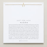 Bryan Anthonys Just For Luck Wishbone Gold Bracelet On Card