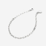 Bryan Anthonys Layers of You Connected Gold Delicate Silver Paperclip Chain Bracelet Macro