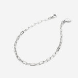 Bryan Anthonys Layers of You Connected Gold Delicate Silver Paperclip Chain Bracelet Macro