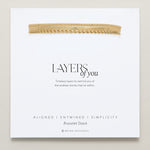 Bryan Anthonys Layers of You Gold Bracelet On Card
